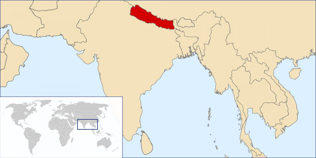 Dünya üzerinde nepal konumu göster 