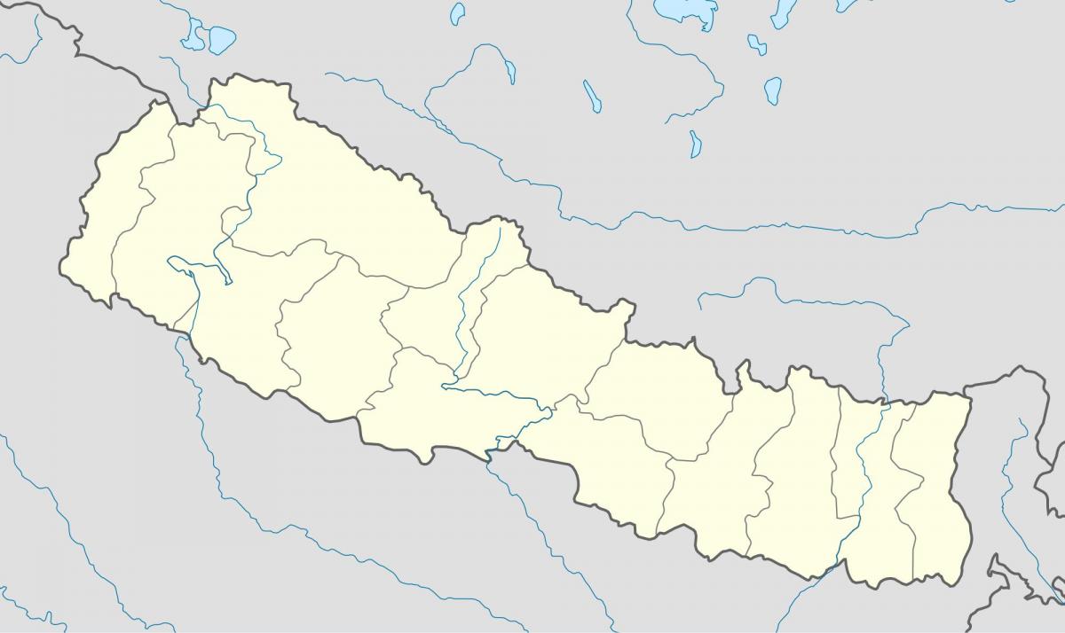 Nepal vektör harita 