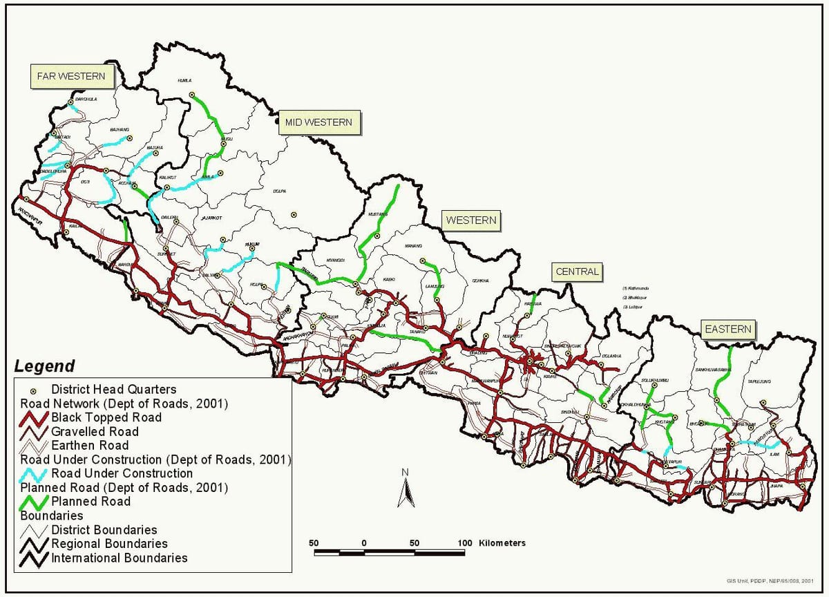 karayolu ile nepal göster 