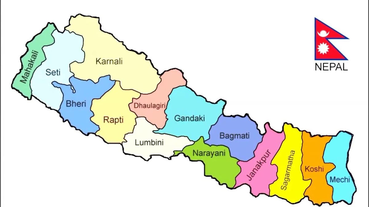 tüm ilçeleri ile nepal siyasi haritası 