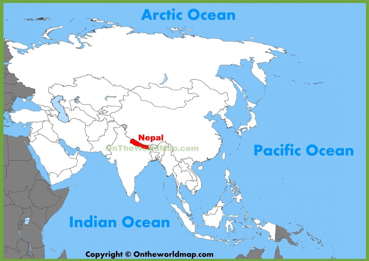 Asya haritası nepal 
