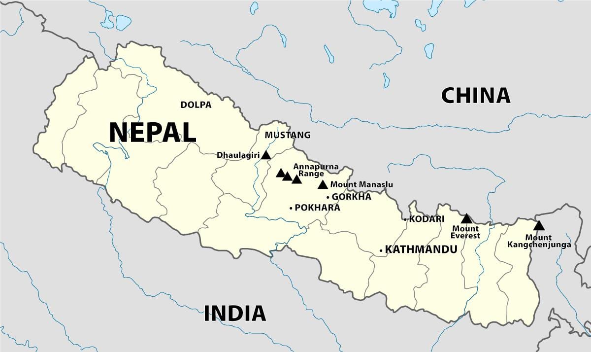 Nepal Himalayalar göster 