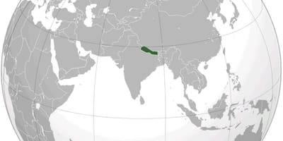 Dünya haritası nepal