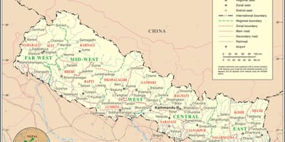 Demiryolu haritası nepal