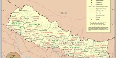 Nepal Online harita 