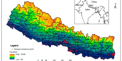Nepal iklim haritası 