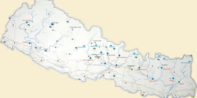 Nepal gösteren akarsuların göster 