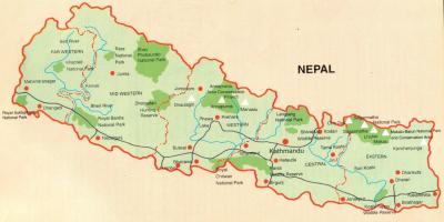 Nepal turist haritası ücretsiz