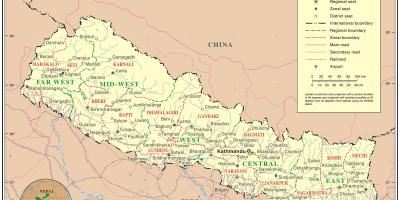 Hindistan'ın nepal sınırına yol haritası